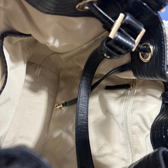 Brahmin Black Selene Bucket Shoulder Bag- Used - Picture 12 of 12